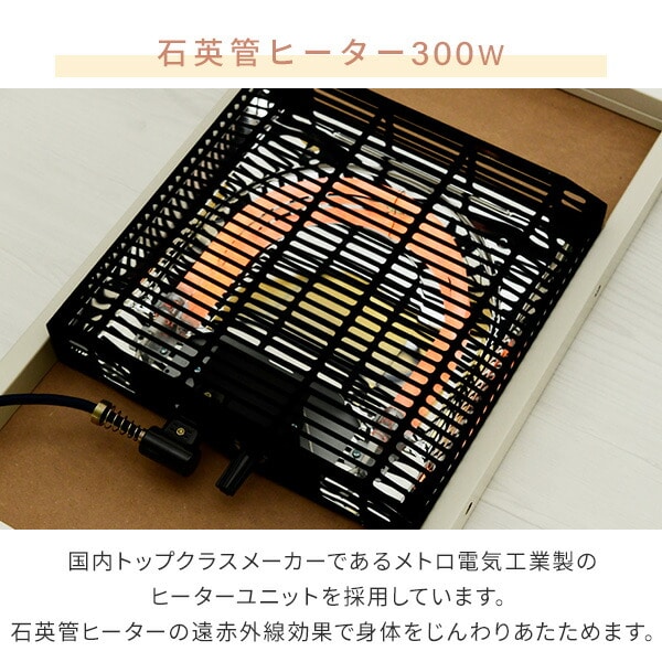 こたつ&こたつ布団セット 105×75cm リバーシブル EYC-105752 山善