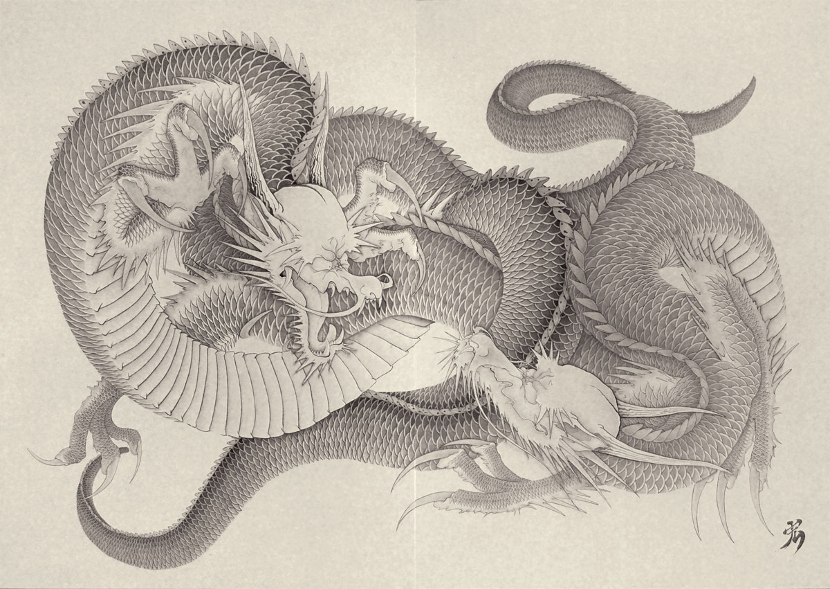 龍〖墨絵〗絵画 龍の絵 龍の壺 カード検索 ｜ Z/X - Zillions of enemy