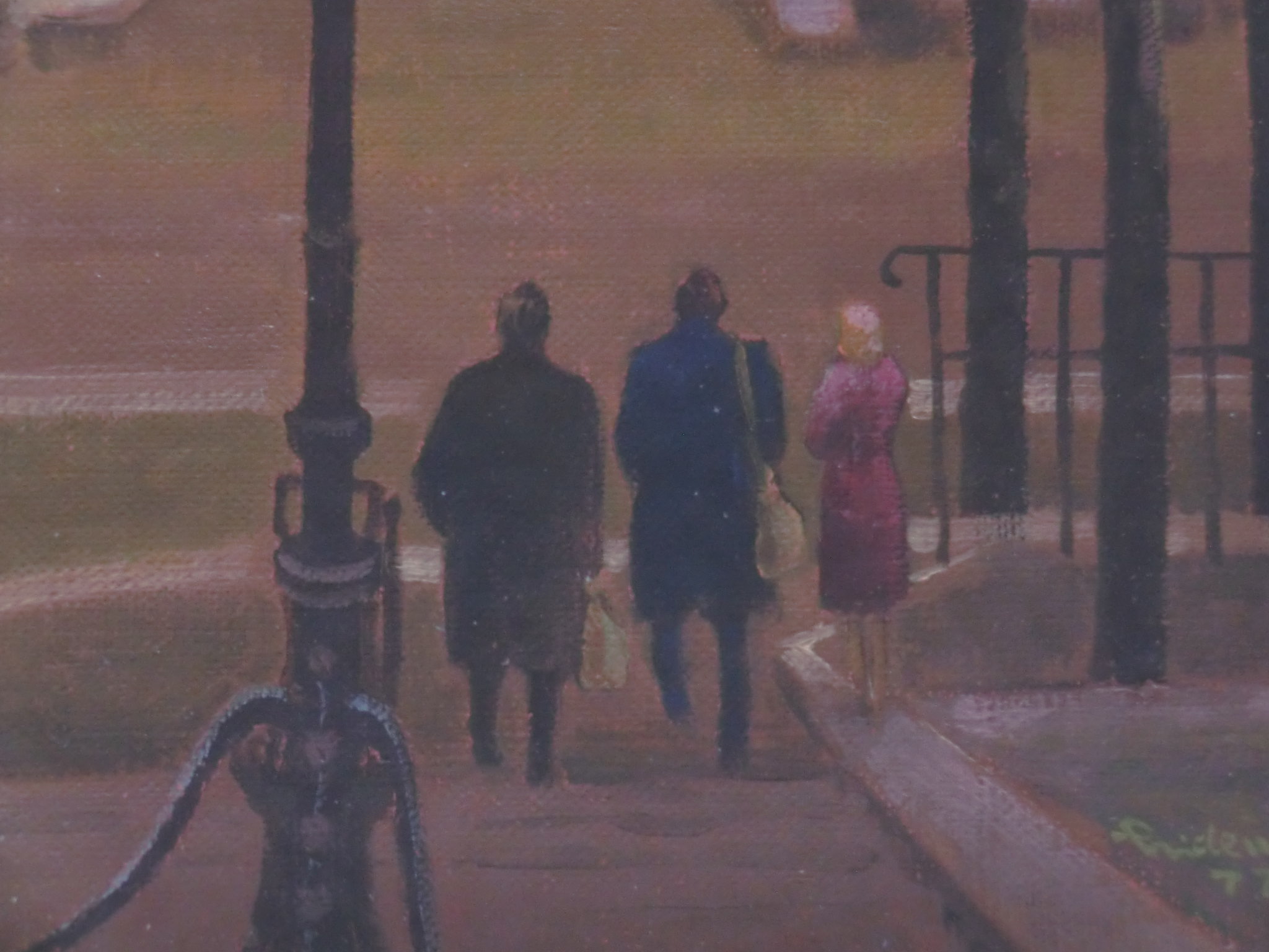 小林秀美 「街道」 油彩画 | 八事商事 | 絵画レンタル | 愛知県を中心