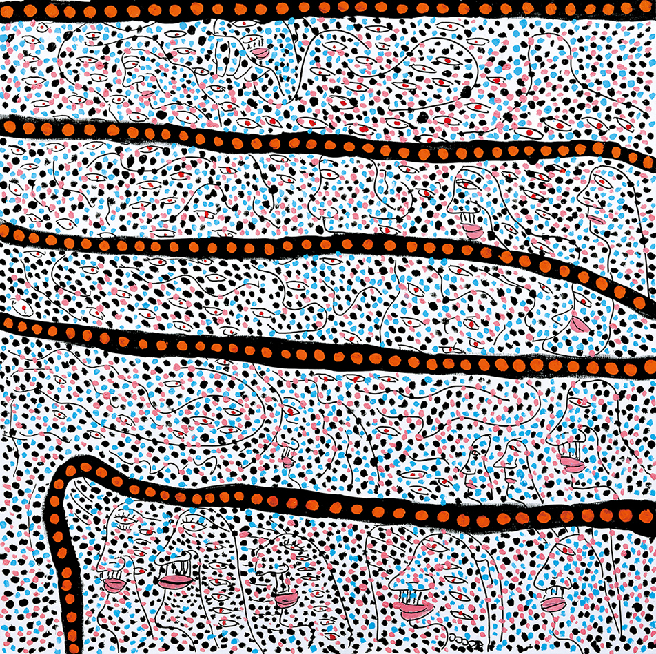 草間彌生YAYOI KUSAMA 版画 幻の野に立ちて ED100 毎日愛について祈っ