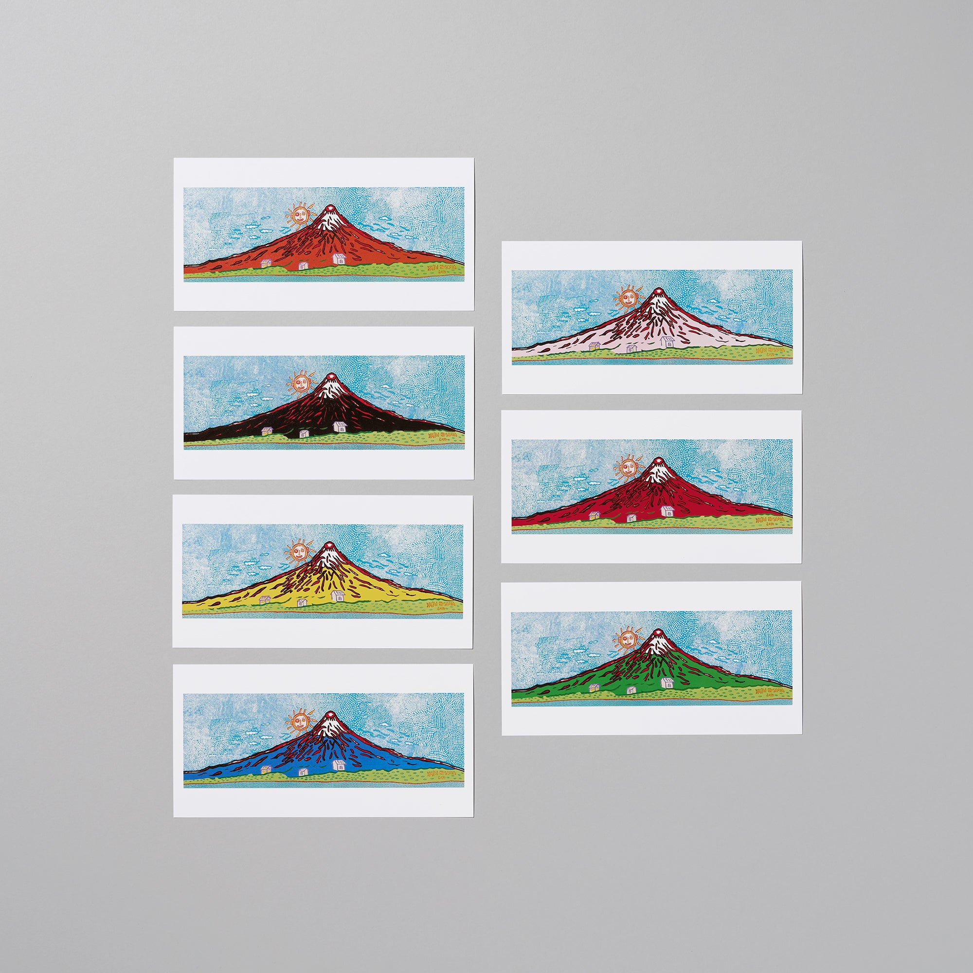 Postcards / Mt. Fuji in Seven Colours｜Yayoi Kusama Official Art