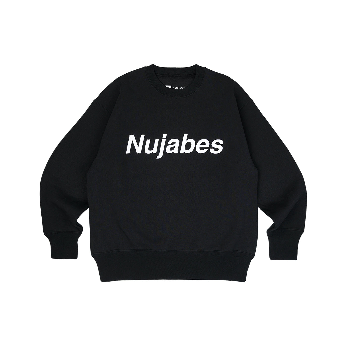 Nujabes Embroidered Logo Crewneck - Black – YEN TOWN MARKET
