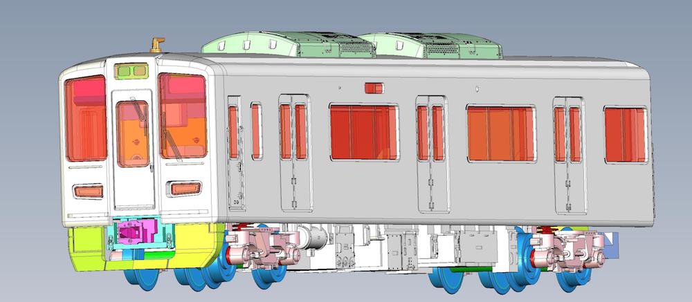 ポポンデッタ 新製品「阪急電鉄1000系/1300系」の鉄道模型 Nゲージ3D