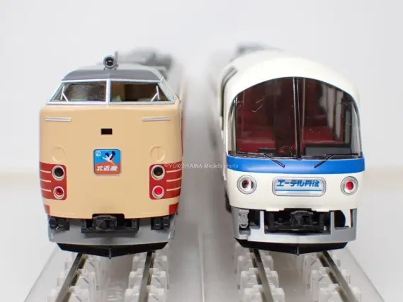 485系・キハ65形（北近畿・エーデル丹後）が入線しました。TOMIX 98878