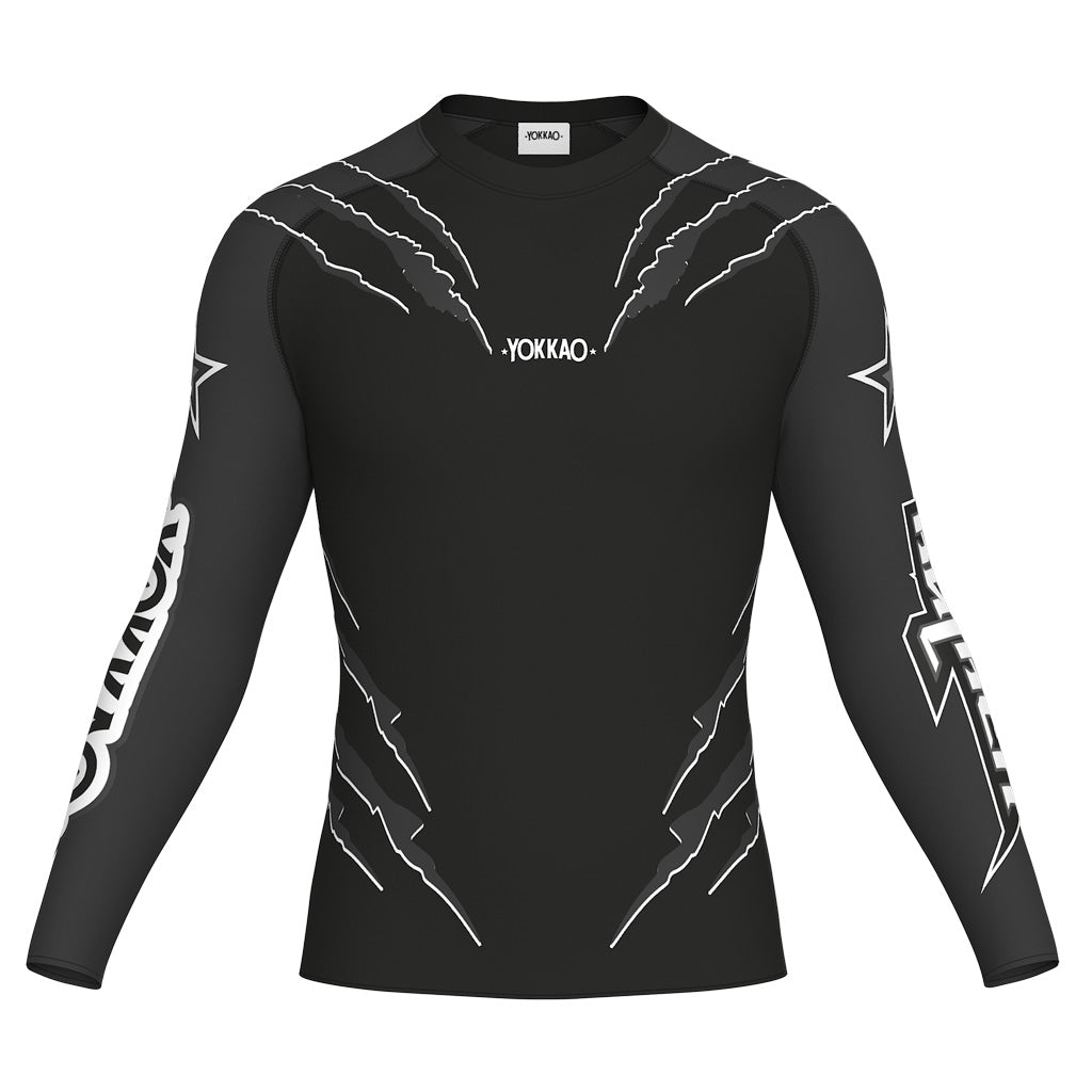 Scratch Compression Rashguard Long Sleeve Shirts FITNESS | YOKKAO