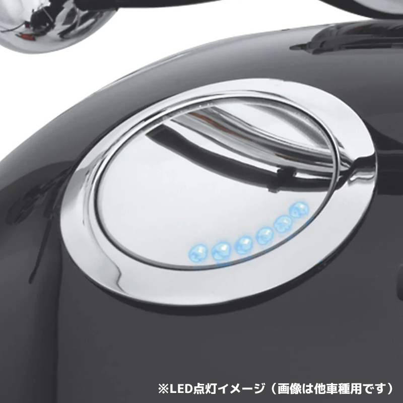 ハーレー純正□フラッシュマウントフューエルキャップ＆ゲージキット