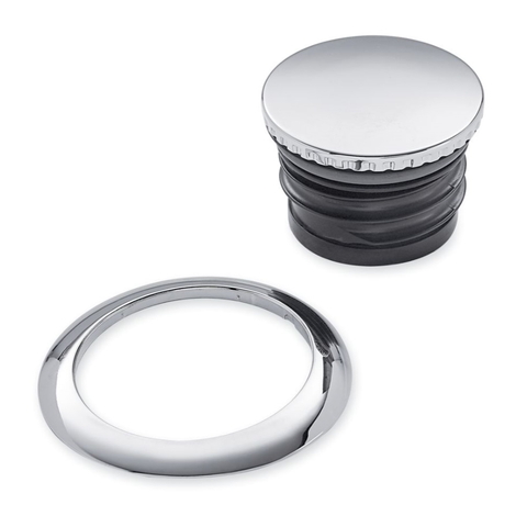 ハーレー純正□フラッシュマウント・フュエルキャップ/クローム 18年