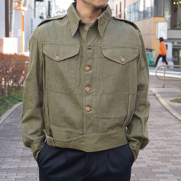 イギリス軍グリーンデニムジャケット デッドストック / 横浜のセレクト