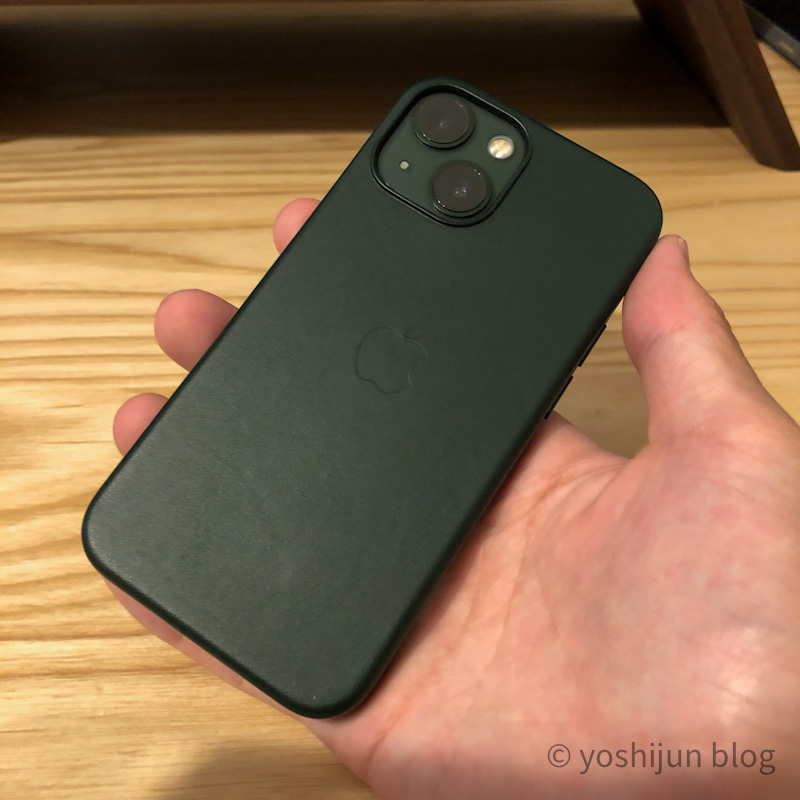 新品】純正 iPhone 13 Pro レザーケース・セコイアグリーン① Apple