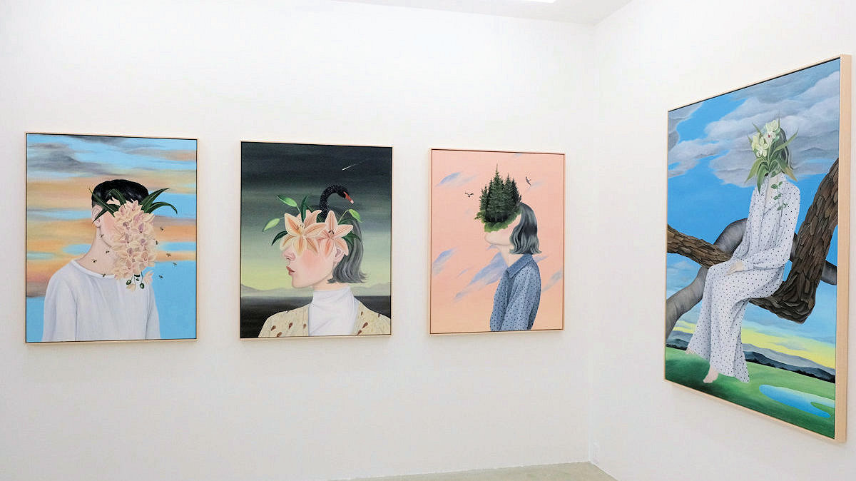 榎本マリコ「モーメント」｜顔を覆われた⼈物画からみえるもの｜アート数奇