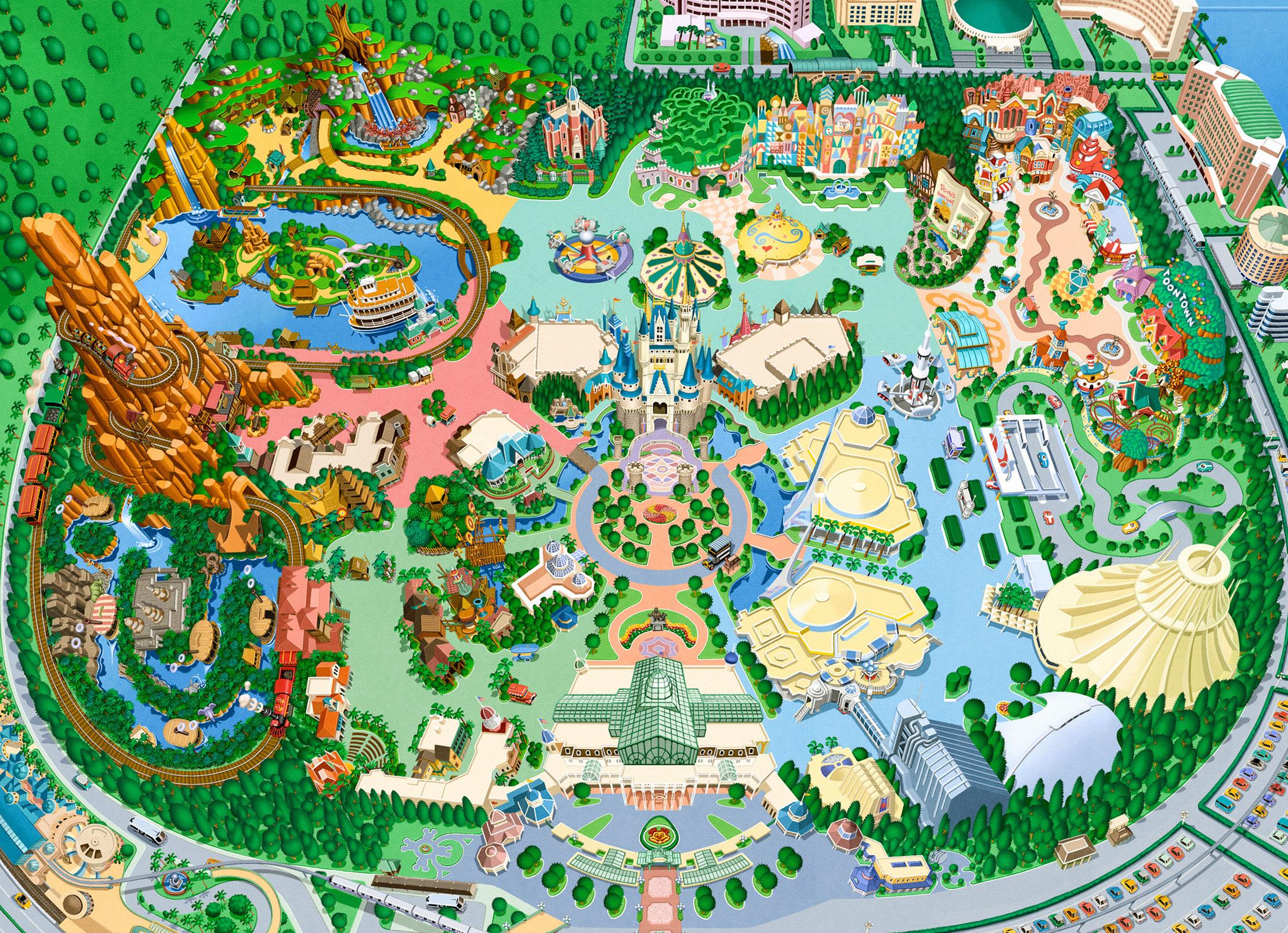 ディズニーランド マップ 初期 東京ディズニーランド開園当初はテーマ