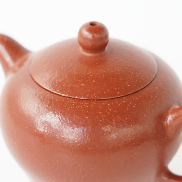 中国 洪星紫砂 朱泥 金彩山水人物文 急須 茶壷 箱付 C 6008 中国 洪星