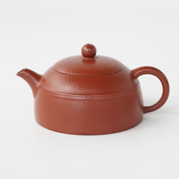 ☆煎茶道具☆宜興紫砂 名工 張紅華造 如意蓮子壷 紫砂急須 小ぶり