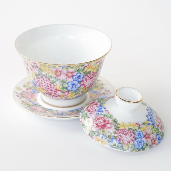 蓋碗 景徳鎮 粉彩 萬花 110ml – 遊茶オンラインショップ