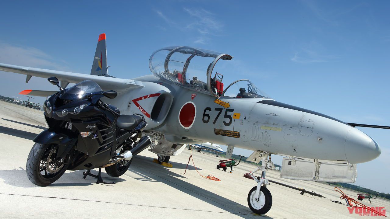 復刻・バイクで社会科見学】ニンジャZX-14R vs 航空自衛隊機!?［地対空