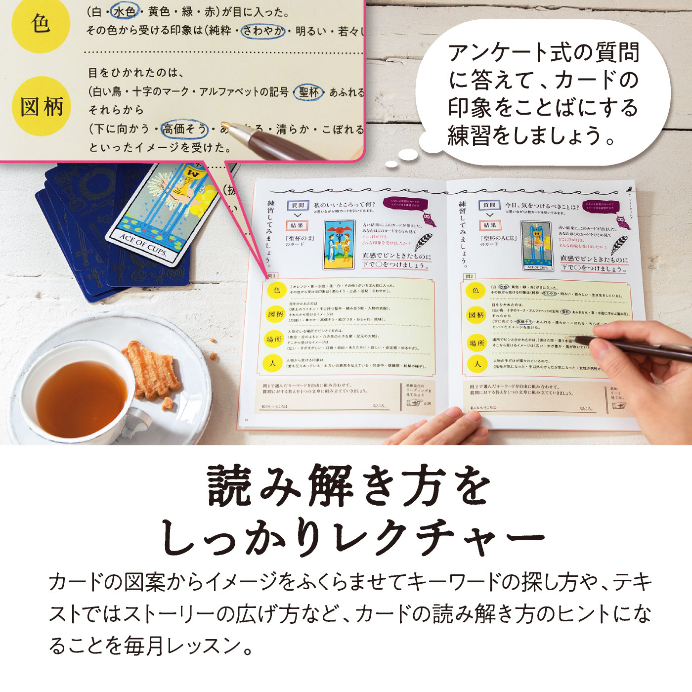 月々約2000円とプチプラ！ 「6カ月かけてタロット占いを学べる