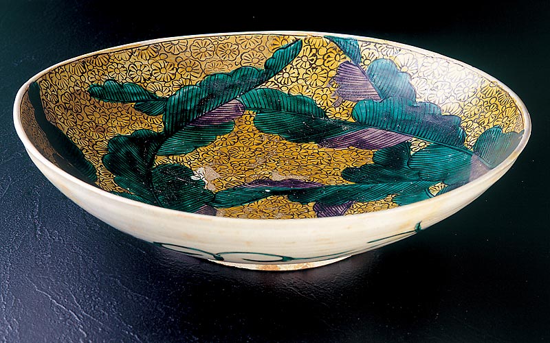 九谷焼 吉田屋 古九谷 九谷焼 1客 吉田屋 古九谷 九谷焼 青九谷 青手