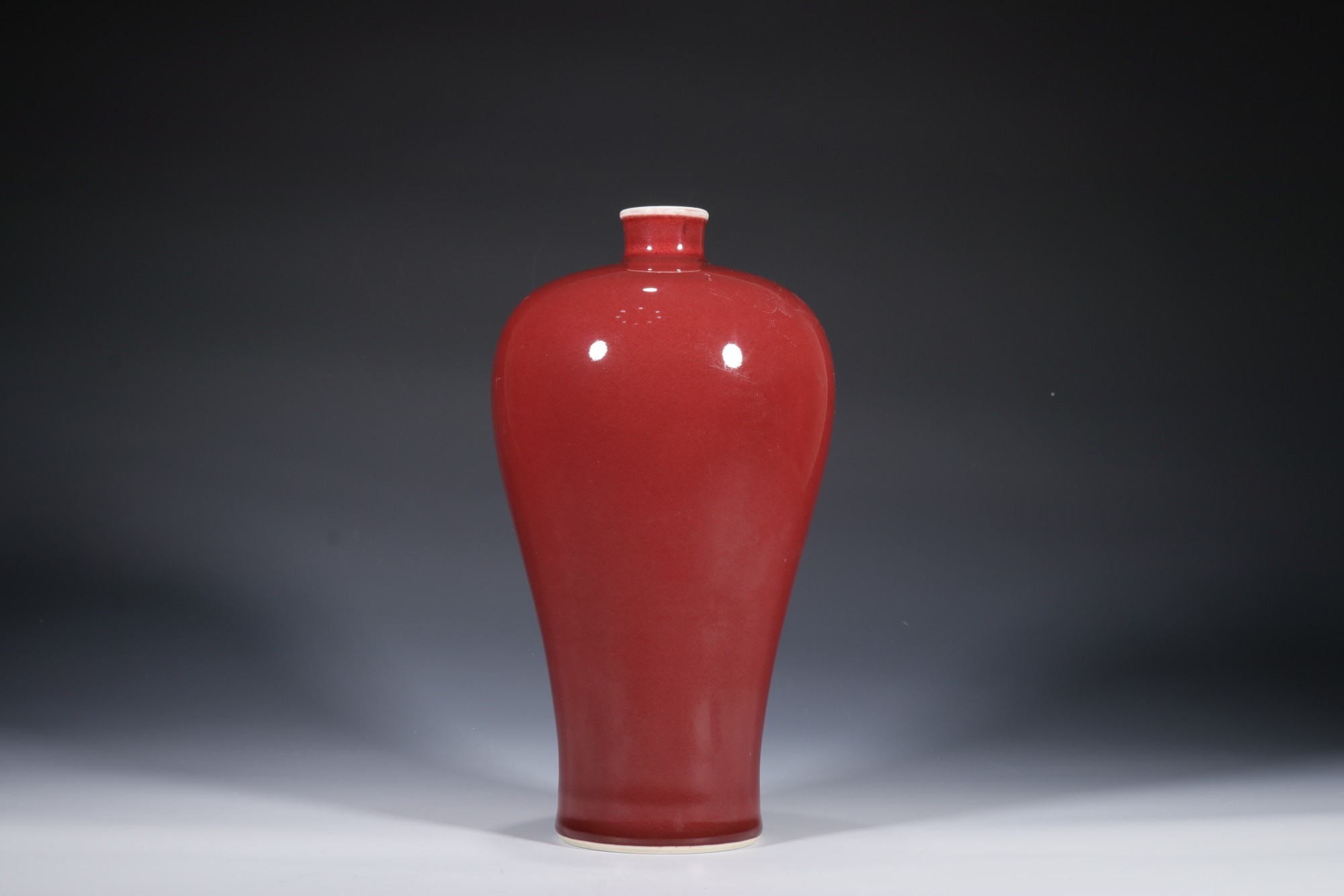 中国美術大清康熙年製瑠璃釉双耳花瓶高さ約25.5㎝東Y7-0530②トヒオ