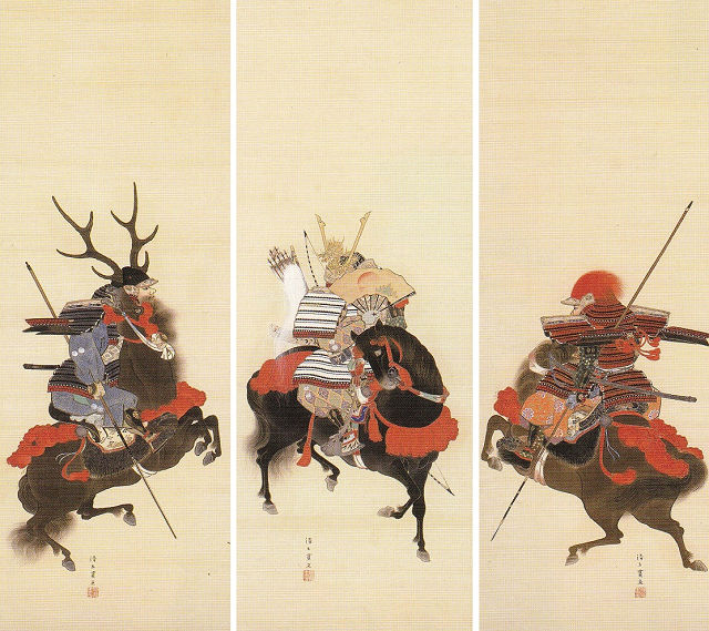 守住周魚・掛軸・大和絵・守住貫魚・日本画 阿波の住吉派の