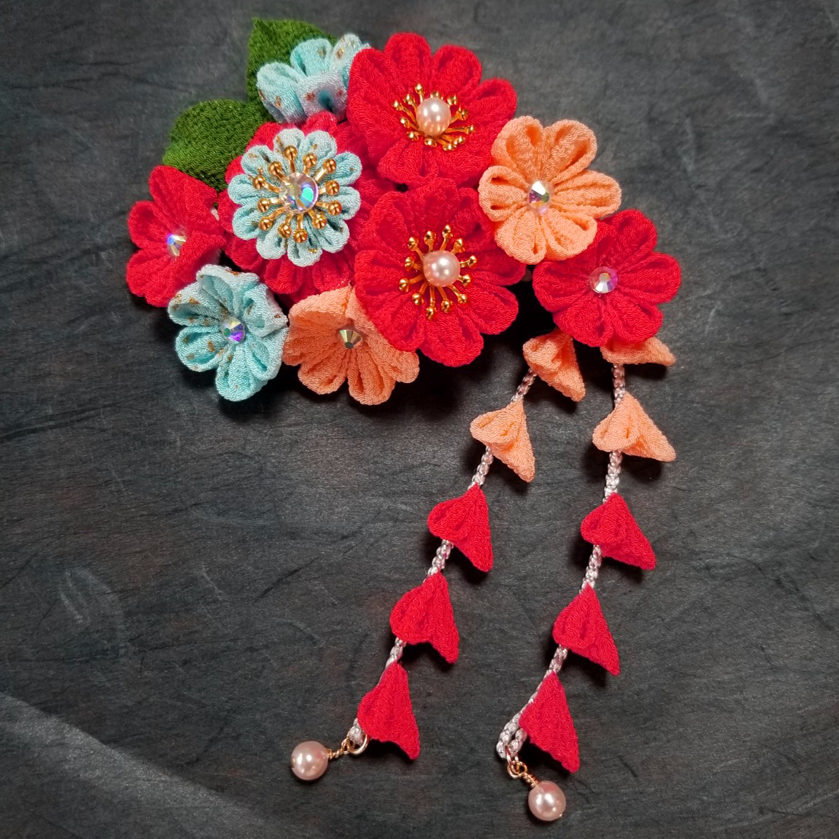 短毛シュシュ(パープル②)わんちゃん猫ちゃん用 短毛シュシュつまみ