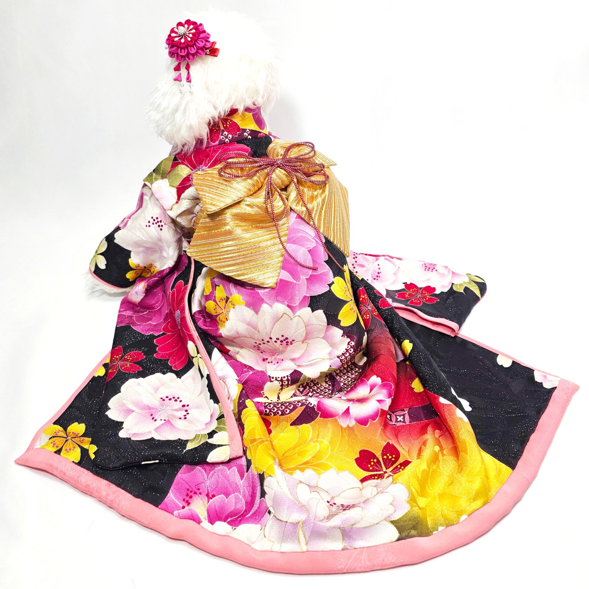 犬猫服1点限り お引きずりの大振袖 Sサイズ oh-285 | 犬服・猫ペット服