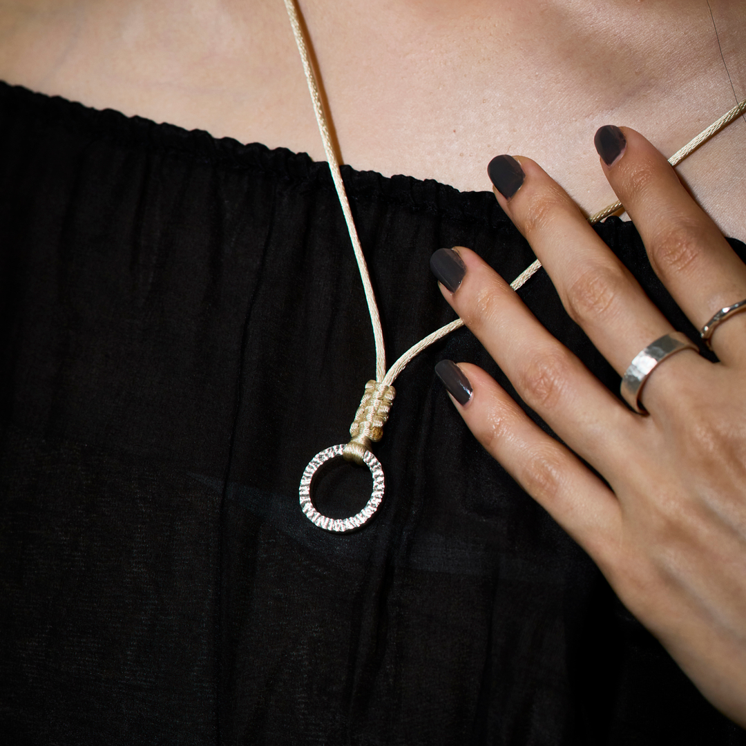 Choker -AUBE- Champagne Gold シルバー チョーカー – yuzen-official