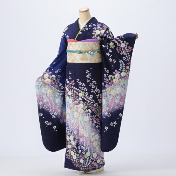 f8022200r】【レンタル】【2月～11月】振袖 フルセット Lサイズ 紫系