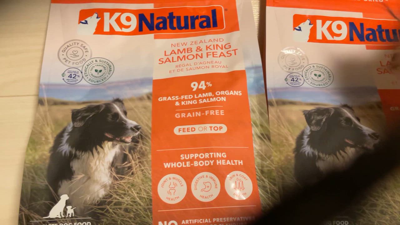 K9ナチュラル フリーズドライ ラム＆キングサーモン 500g ドッグフード
