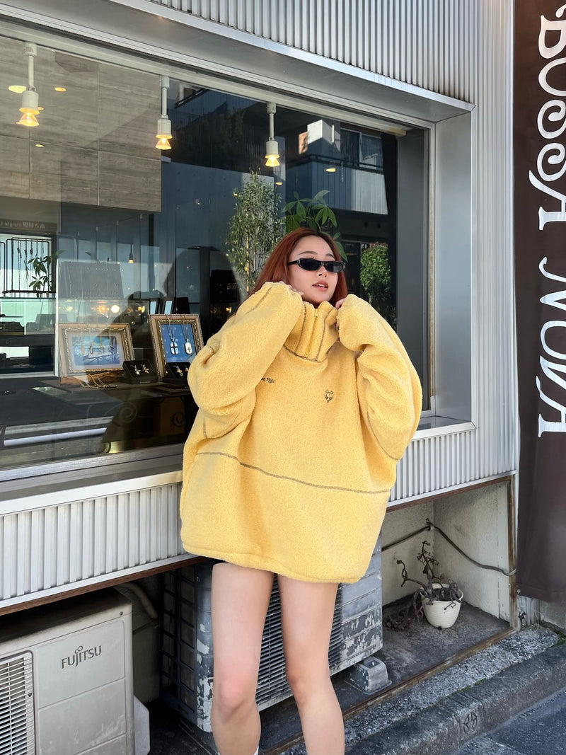 今市隆二 RILY Logo Boa Zip Hoodie ボアパーカーMサイズ RILY