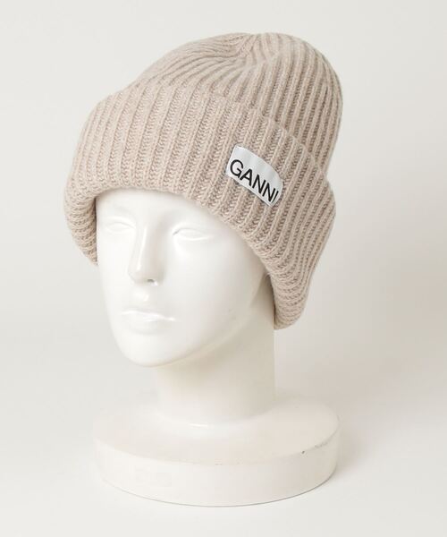 GANNI（ガニー） ニット帽 ニットキャップ GANNI Structured Rib