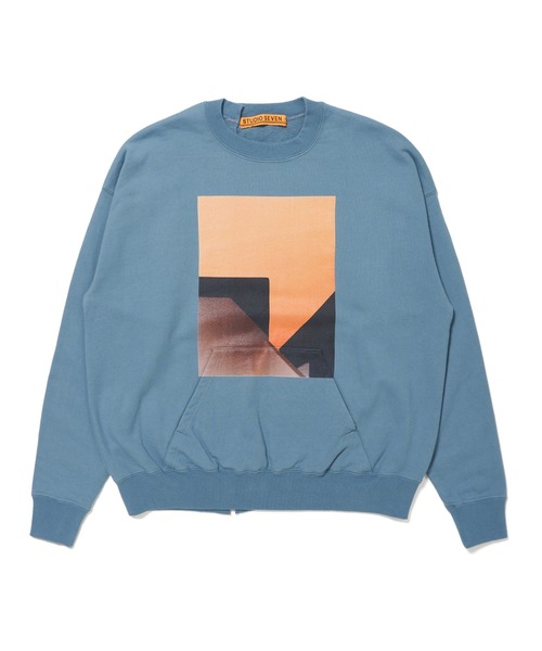 STUDIO SEVEN トレーナー スウェット Front Printed Crew Sweat