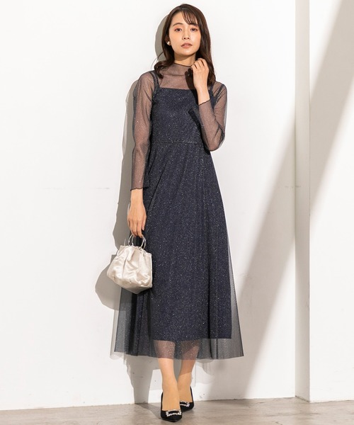 kaene（カエン） ドレス 「kaene」ラメチュールメロウワンピース