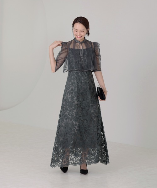 Leja（レジャ） ドレス 「LEJA」フロントオープンバックプリーツ