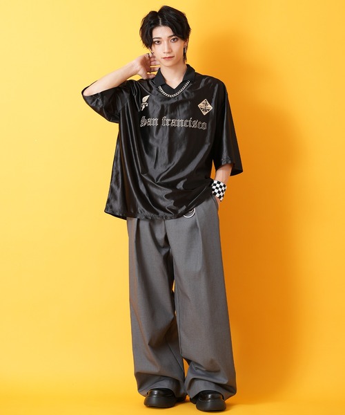 tシャツ a.p.o.v. ナンバリングサッカーゲームシャツ メンズ