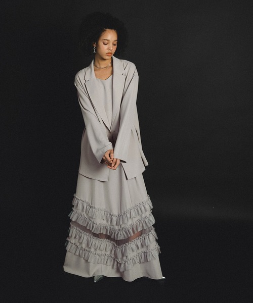 et.UNiVER ドレス Transparent hem setup dress : ZOZOTOWN Yahoo!店