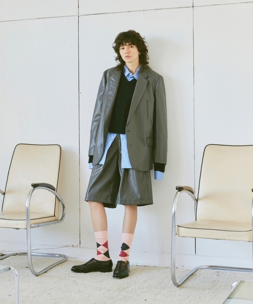 soerte ジャケット テーラードジャケット Single western tailored