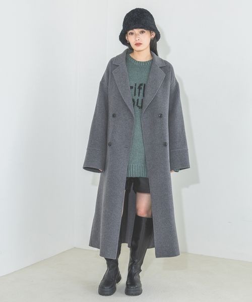 JEANASIS（ジーナシス） コート チェスターコート Wチェスターウール