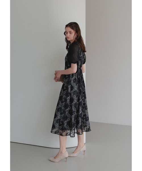 Dorry Doll（ドリードール） ドレス ニュアンスフラワーレースドレス