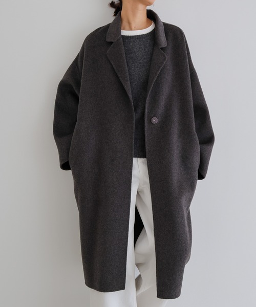 evernavy コート チェスターコート 「新色追加」リバーロングコクーン