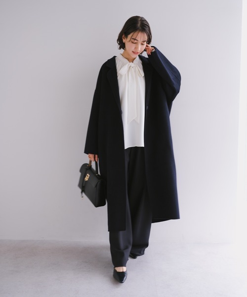 evernavy コート チェスターコート 「新色追加」リバーロングコクーン