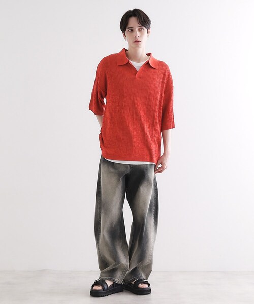 tk.TAKEO KIKUCHI（ティーケータケオキクチ） パンツ バレルシルエット