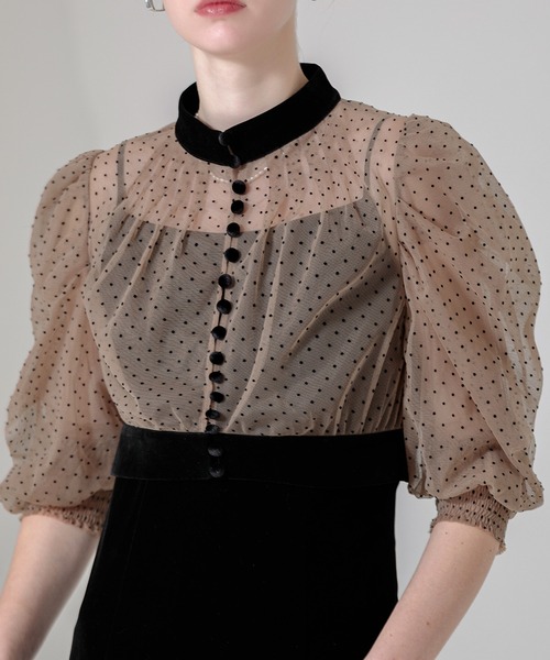 Leja（レジャ） ドレス 「LEJA」ドット柄ボレロマーメイドワンピース