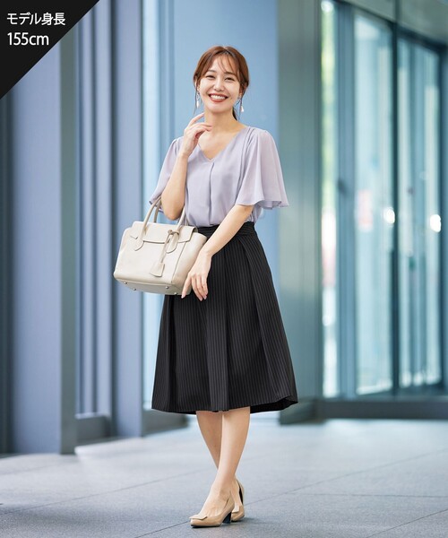Tiaclasse スカート 大人上品なフレアタックスカート : ZOZOTOWN Yahoo
