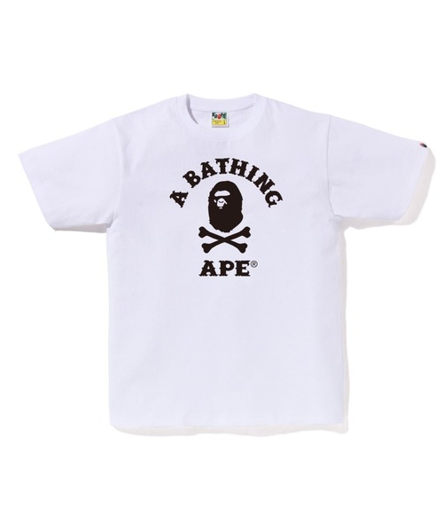 A BATHING APE（アベイシングエイプ） tシャツ APE CROSSBONE COLLEGE