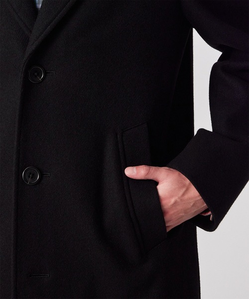 PS Paul Smith チェスターコート コート ブラッシュドメルトンツイル