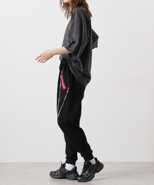 BIKE STAR（バイクスター） パンツ ポンチZIPPER使いソフトサルエル