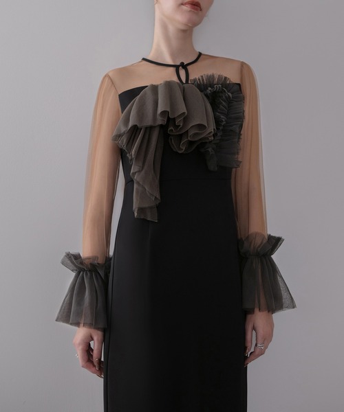 Leja（レジャ） ドレス 「LEJA」フリルチュールボレロレイヤードI