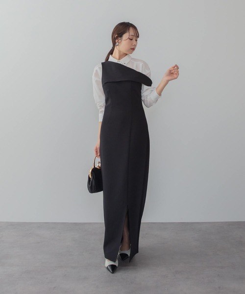 Leja（レジャ） ドレス 「LEJA」アシンメトリーレースレイヤード