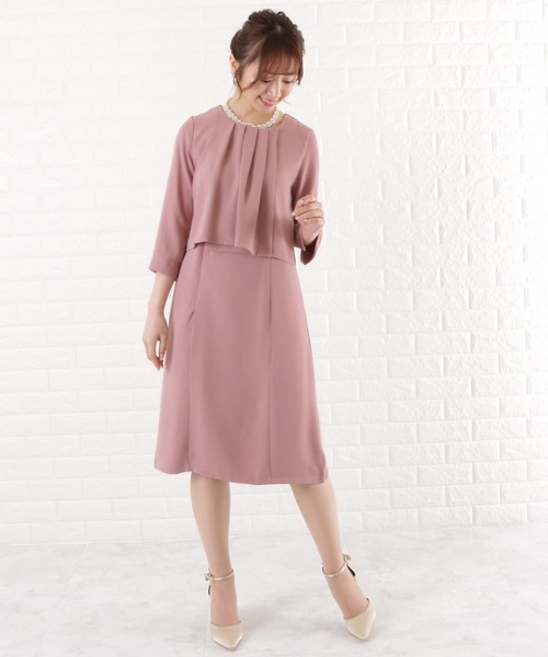 Lace Ladies（レースレディース） ワンピース フォーマル 重ね着風