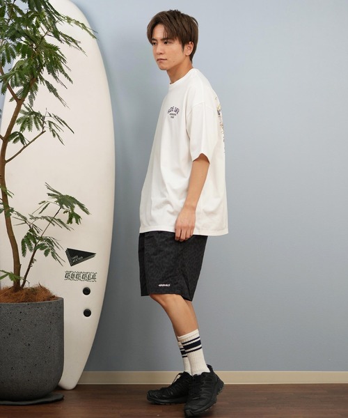 グラミチ ニコアンドヒョウ柄 サルエルパンツ 調整可能ベルト付き